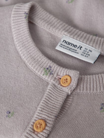 NAME IT Strik Cardigan Beta Lilac Marble